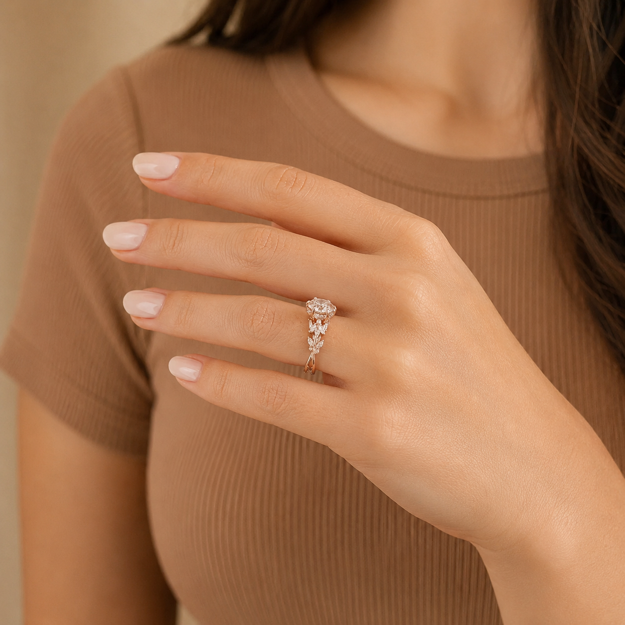 Round Brilliant Diamond Engagement Ring, Diamond Ring, Round Solitaire Proposal Ring, Vintage Bridal Ring, Diamond Engagement Ring