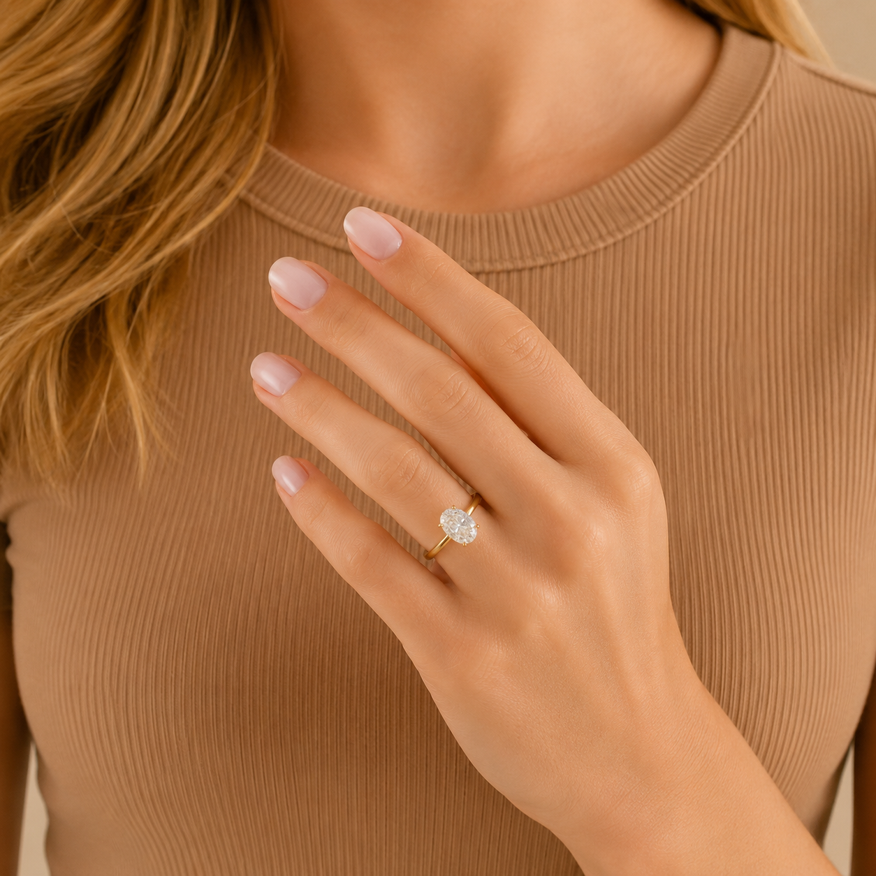 Oval Cut Solitaire Engagement Ring, Six Prong Diamond Ring, Classic Oval Proposal Ring, Minimalist Bridal Ring, Timeless Wedding Jewelry