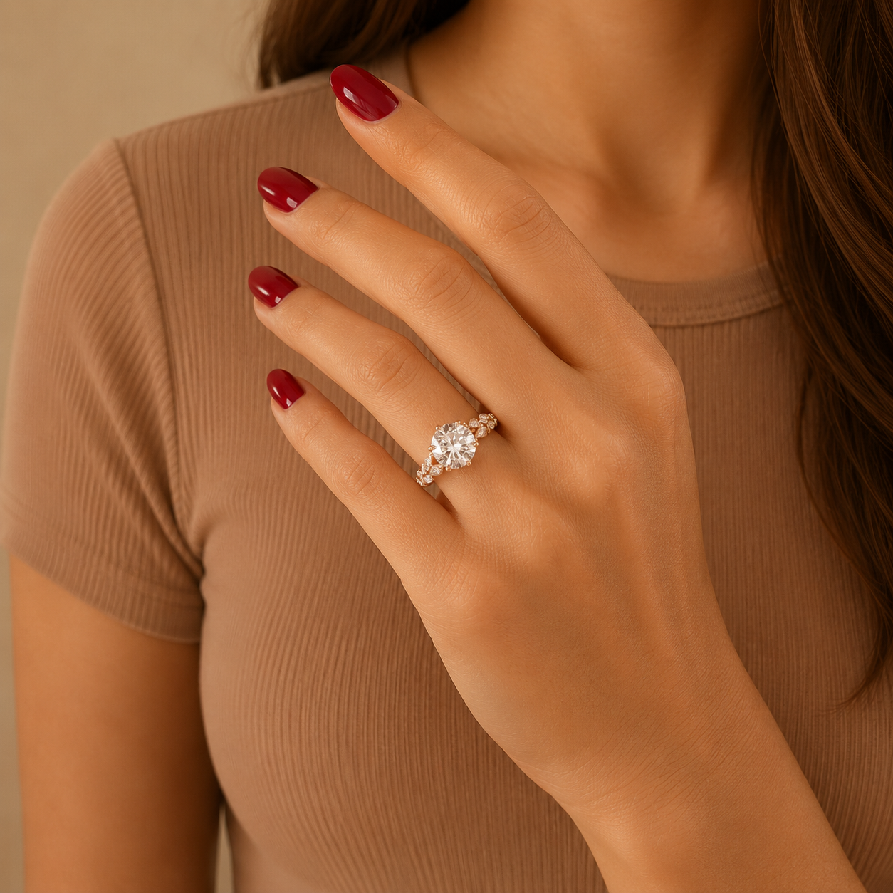 Round Brilliant Diamond Engagement Ring, Diamond Ring, Round Solitaire Proposal Ring, Vintage Bridal Ring, Diamond Engagement Ring
