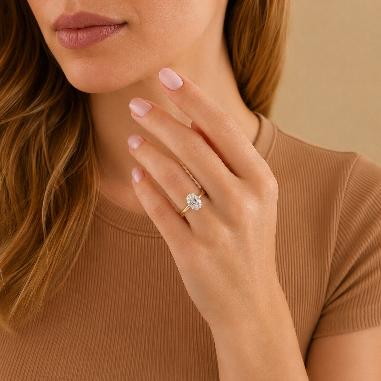 Oval Cut Solitaire Engagement Ring, Six Prong Diamond Ring, Classic Oval Proposal Ring, Minimalist Bridal Ring, Timeless Wedding Jewelry