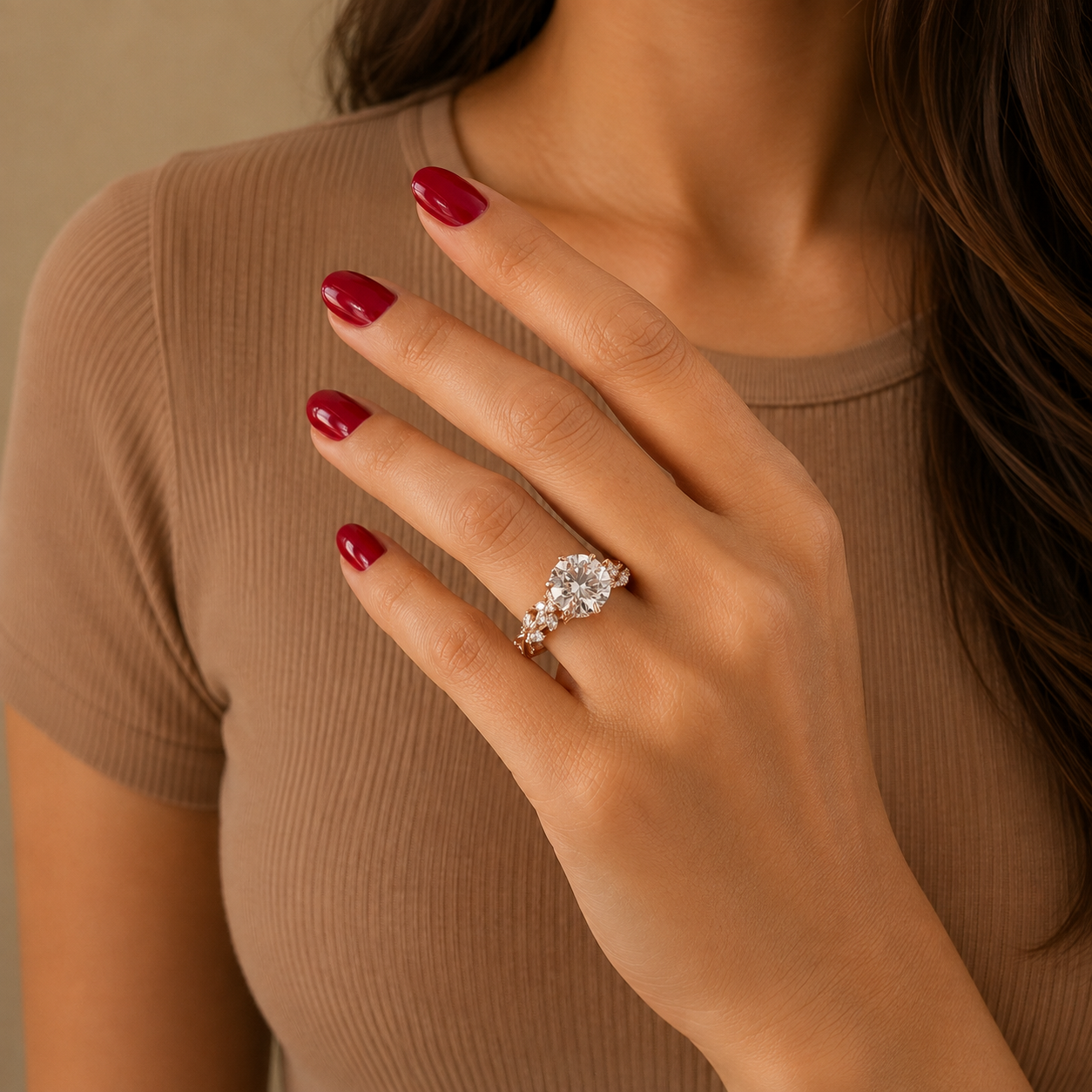 Round Brilliant Diamond Engagement Ring, Diamond Ring, Round Solitaire Proposal Ring, Vintage Bridal Ring, Diamond Engagement Ring