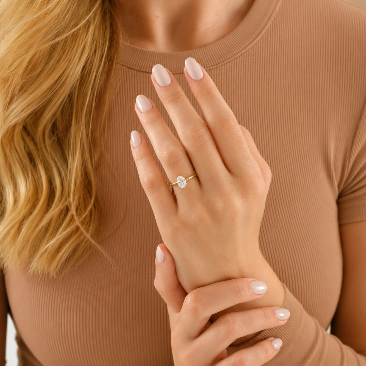 Oval Cut Solitaire Engagement Ring, Classic Four Prong Diamond Ring, Minimalist Proposal Ring, Bridal Ring, Timeless Wedding Jewelry