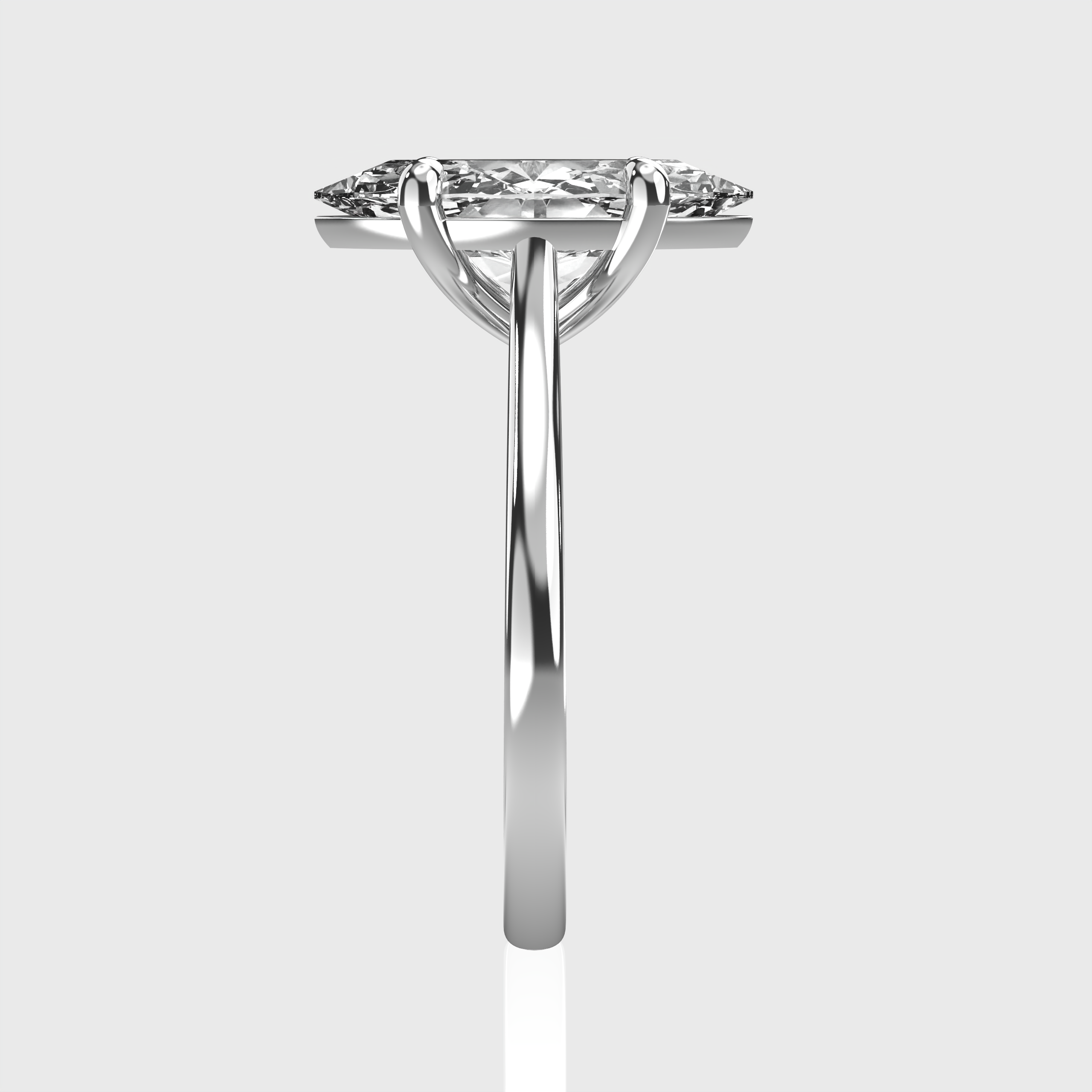 IGI Certified Marquise Lab Grown Diamond Classic Solitaire Engagement Ring
