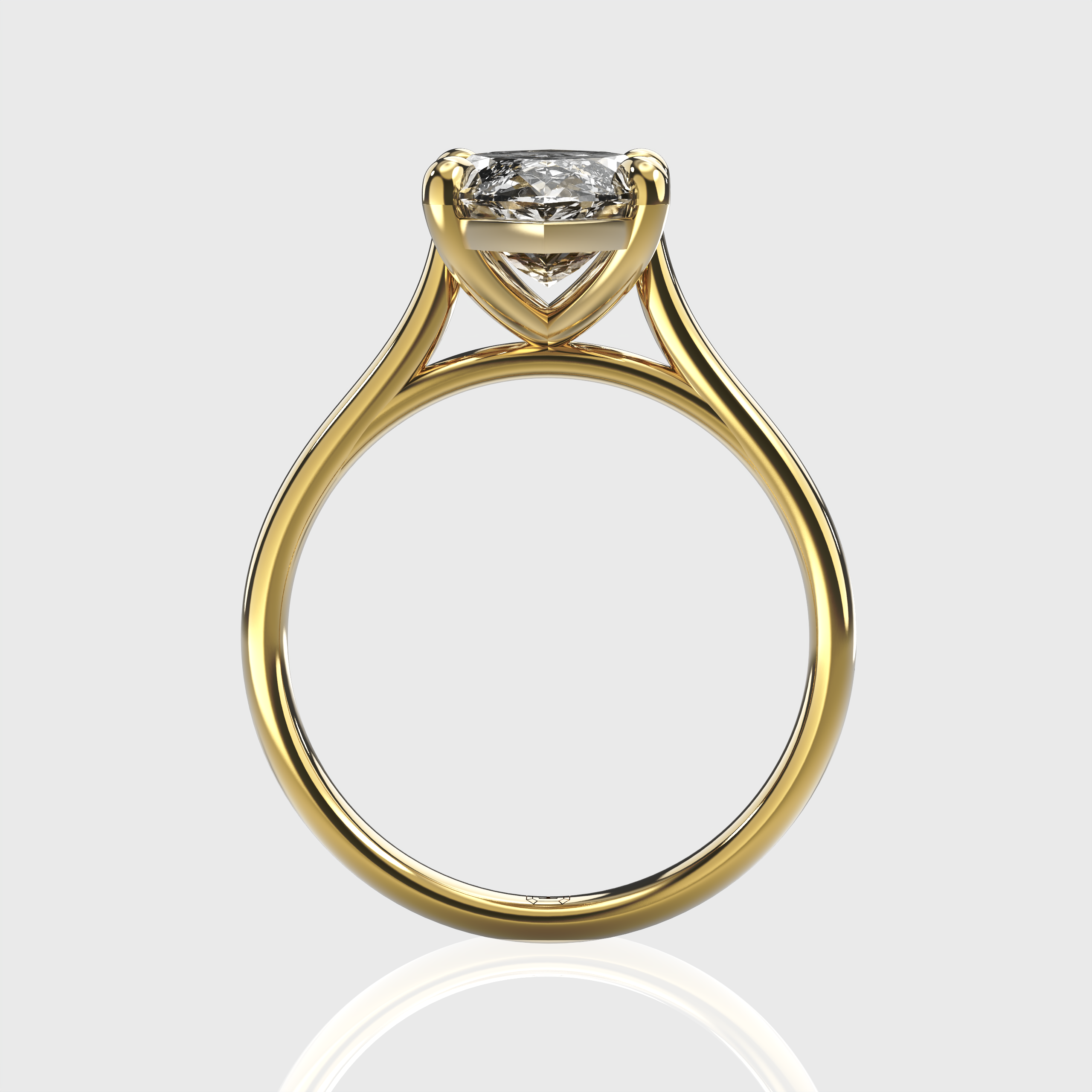 IGI Certified Marquise Lab Grown Diamond Classic Solitaire Engagement Ring
