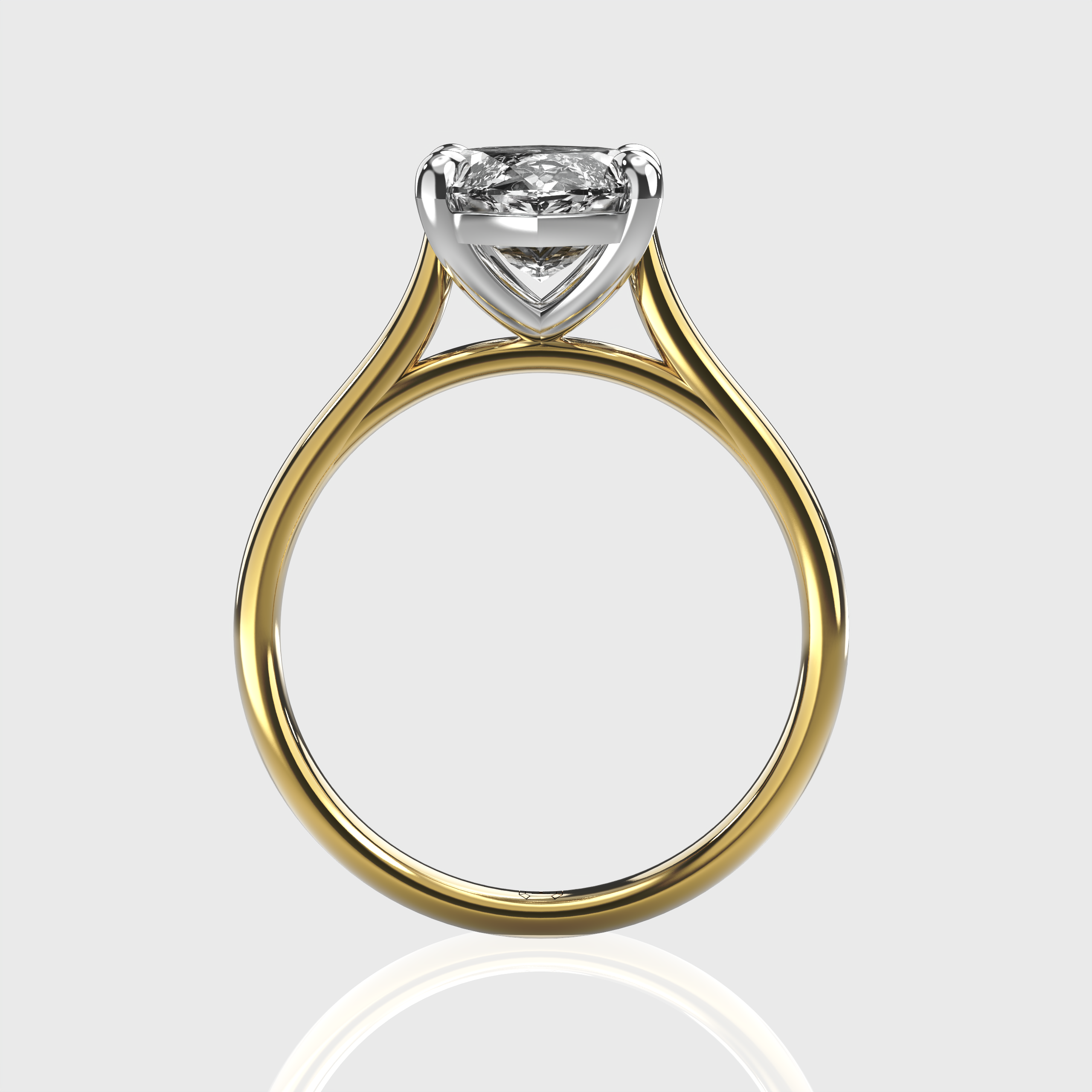 IGI Certified Marquise Lab Grown Diamond Classic Solitaire Engagement Ring