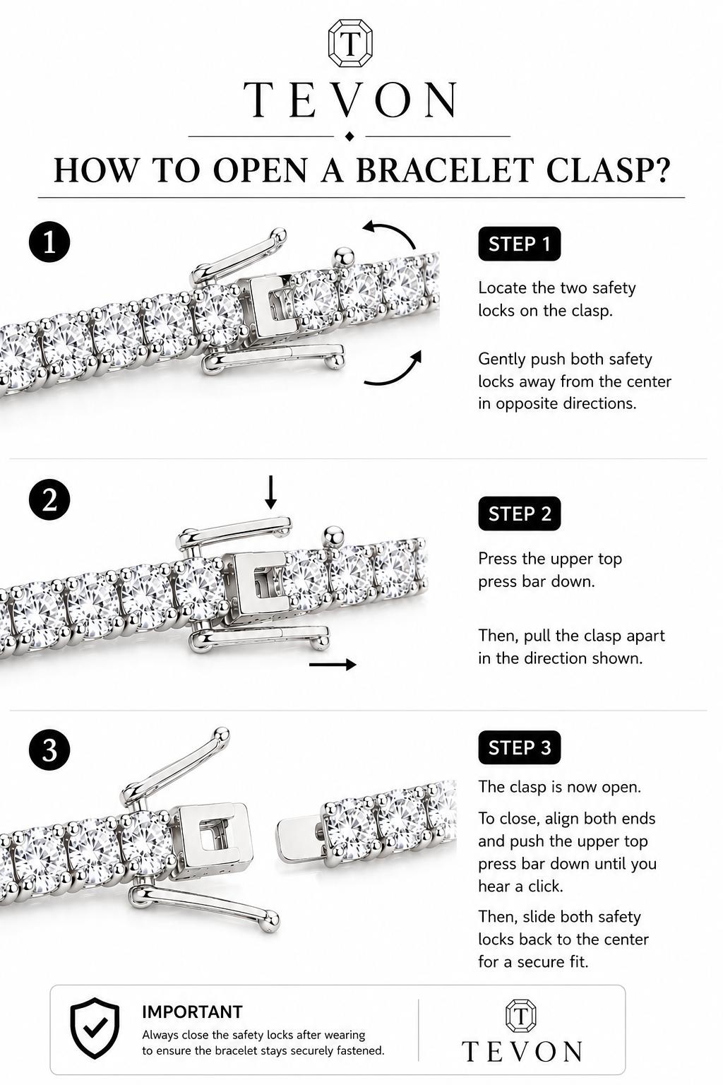 Round Brilliant Lab Grown Diamond Tennis Bracelet, White Gold 4 Prong Diamond Bracelet, Classic Tennis Jewelry Gift for Her