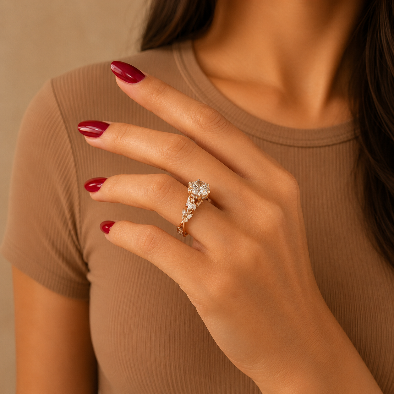 Round Brilliant Diamond Engagement Ring, Diamond Ring, Round Solitaire Proposal Ring, Vintage Bridal Ring, Diamond Engagement Ring