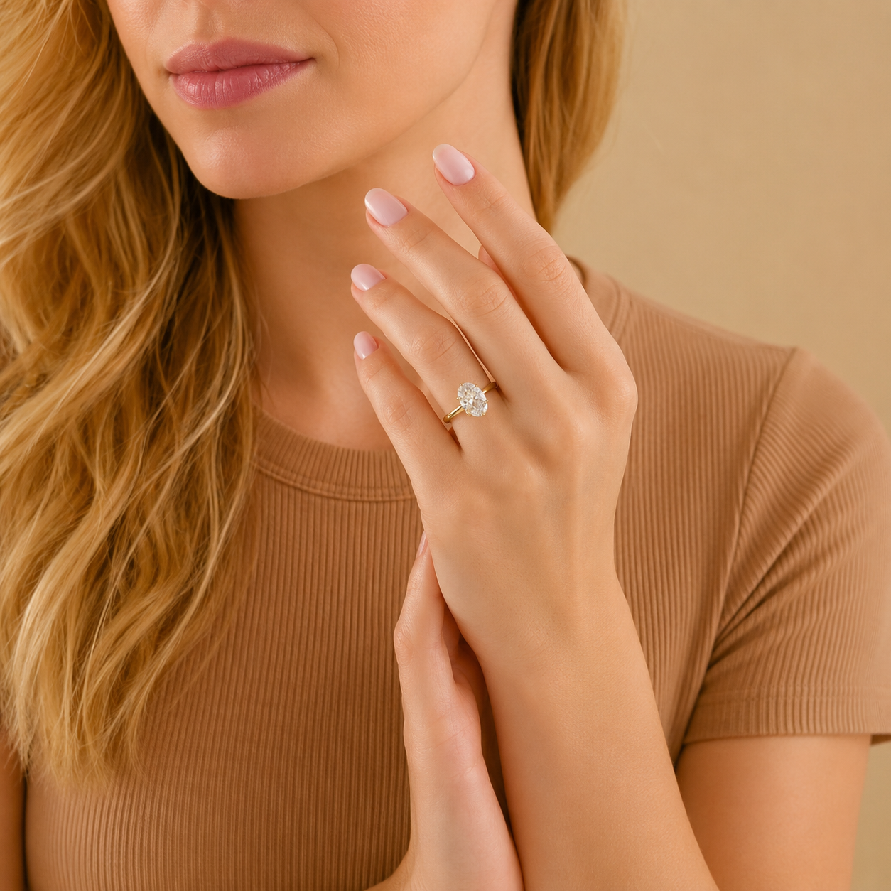 Oval Cut Solitaire Engagement Ring, Six Prong Diamond Ring, Classic Oval Proposal Ring, Minimalist Bridal Ring, Timeless Wedding Jewelry
