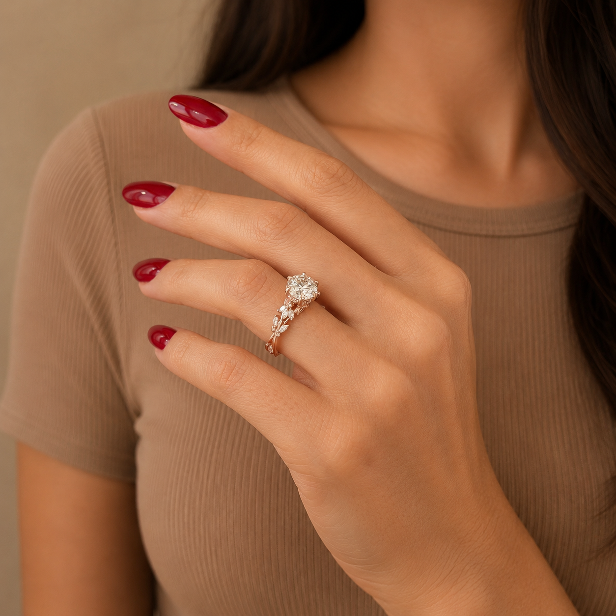 Round Brilliant Diamond Engagement Ring, Diamond Ring, Round Solitaire Proposal Ring, Vintage Bridal Ring, Diamond Engagement Ring